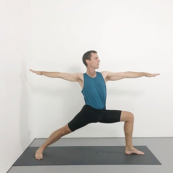 virabhadrasana 2 beginner iyengar yoga pose