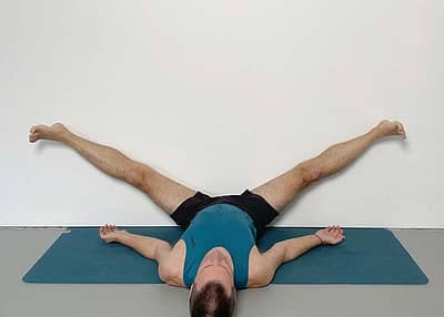Yoga poses with wall support