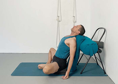 Restorative chair yoga